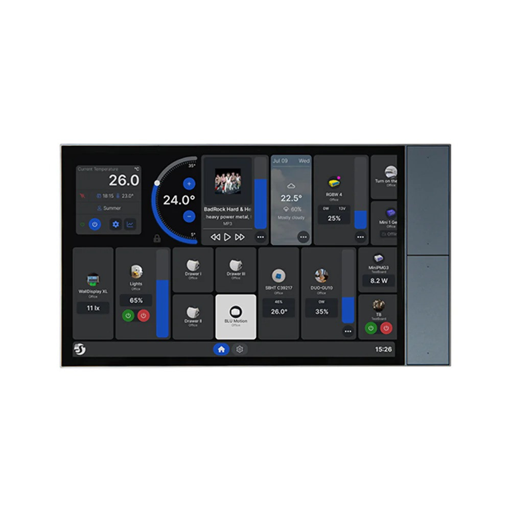 shelly wall display xl silver , panou tactil smart 10.1, ³ pentru control central al casei